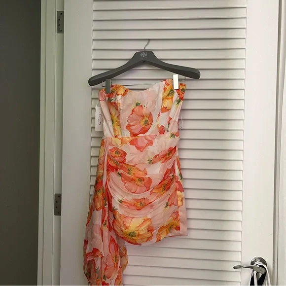 Katie May Chasing Dawn Dress in Apricot Poppy - Picture 2 of 7